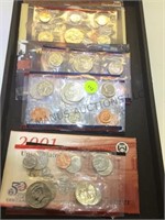 1985,1990,1995 & 2001 uncirculated Coin Sets