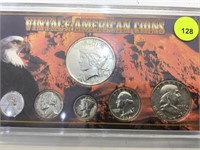 Vintage American Coins, 1925 Peace dollar & more