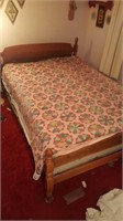 Antique bed and mattress and box