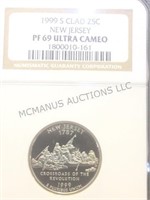 1999 S CLAD NEW JERSEY  NGC PF69 ultra cameo