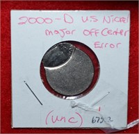 2000-D Off-Struck Jefferson Nickel
