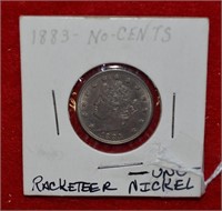 1883 Uncirculated Liberty "Racketeer" Nickel