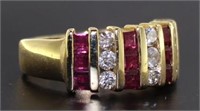 14kt Gold Natural 2.00 ct Ruby & Diamond Ring