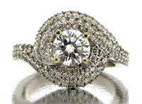 14kt Gold Brilliant 1.91 ct Diamond Designer Ring