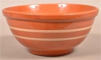 Antique Redware Bowl with Slip Decoration.