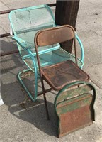 3 - Vintage Metal Chairs