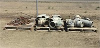 (3) Pallets of 8" Pipe Fittings and Binders.
