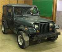 94 Jeep Wrangler automatic,4x4, title, not running