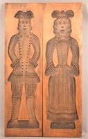 Two Large Vintage Figural Springerle Boards.