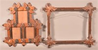 Two Various Antique Carved Picture Frames.