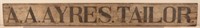 Antique Single Sided Painted Wood Trade Sign.