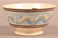Mocha Earthworm Decorated China Bowl.