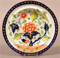 Gaudy Dutch China Grape Pattern Soup Plate.