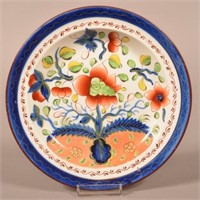 Gaudy Dutch China Dove Pattern Plate.