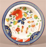 Gaudy Dutch China Single Rose Pattern Plate.