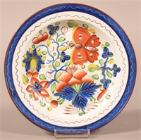 Gaudy Dutch Butterfly and Water Lily Plate.