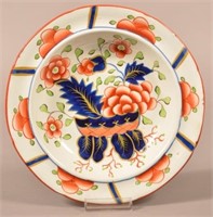 Gaudy Dutch China War Bonnet Soup Plate.