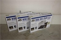 (3) Extra Small wire dog crates