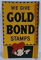 DST We Give Gold Bond Stamps Flange Sign