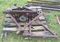 Pallet lot of outriggers and scaffold feet