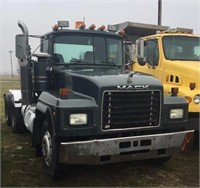 1997 Mack model RD690S day cab semi tractor, day