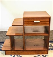 Art Deco Oak Side Table/ Magazine Stand