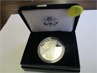 2007 American Eagle Silver Dollar in case