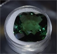 31.97ct Faceted Green Amethyst Gemstone