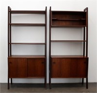 PAIR OF MID-CENTURY MODERN ROSEWOOD BOOKCASES