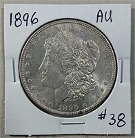 1896  Morgan Dollar  AU
