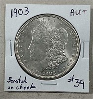 1903  Morgan Dollar  AU+