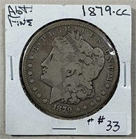 1879-CC  Morgan Dollar  F