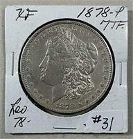 1878 7TF - Rev 78 Morgan Dollar  XF
