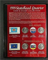 1999 Statehood Quarter Coin & Stamp Collection