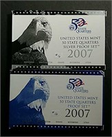 2007 US. Mint Silver & 50 State Quarter Proof Sets
