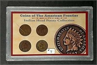 4 Indian Head Cents,  American Frontier Collection