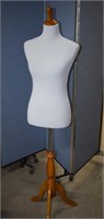 Clothing Display With Wooden Base And Finial