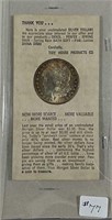 1883-O  Morgan Dollar Toned  "Tidy House Package"