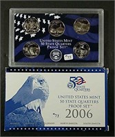 2  2006 US. Mint State Quarters Proof Sets