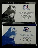 2007 State & Silver State Quarters Proof Sets