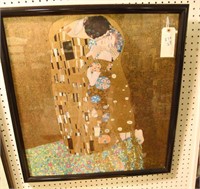 Framed abstract print by Gustav Klimit titled: