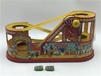 Chein Tin Boardwalk Roller Coaster Toy