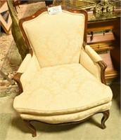 French Provincial upholstered side chair