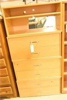 Four section contemporary stacking 6 drawer