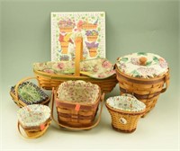 (6) Longaberger baskets (3) are miniatures and