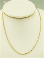 Marked 10kt yellow gold 18" Necklace