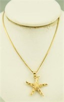 14kt necklace with starfish charm