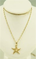 (2) Marked 14kt gold ladies necklaces