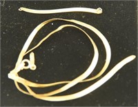 Marked 14kt yellow gold necklace