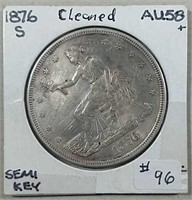 1876-S  Trade Dollar  AU - details
